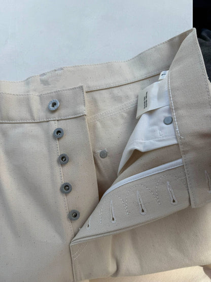 WIDE LEG RAW DENIM